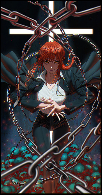 Makima Chainsaw Man, naruto, art, goku, hair, kpop, waifu, manga, dbz, anime HD phone wallpaper