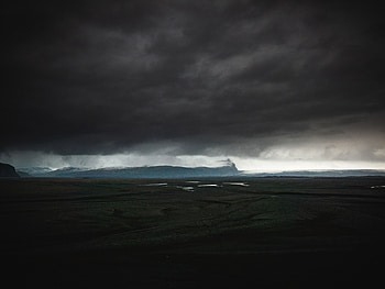 Nature, Clouds, Dark, Island, Iceland HD wallpaper