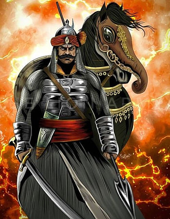 Maharana Pratap, horse, art HD phone wallpaper