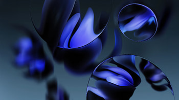 — Dark Blue Abstract Curves, Blue Aesthetic HD wallpaper