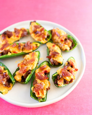 Chorizo and pimento cheese stuffed jalapeno poppers, Spicy and cheesy, Irresistible combination, Bursting with flavor HD phone wallpaper
