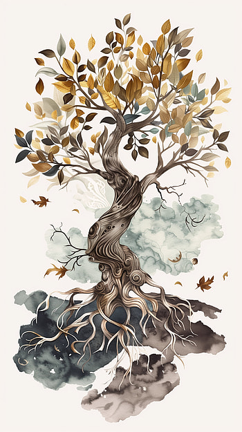 Yggdrasil Artistic Tree , Yggdrasil, tree, artistic HD phone wallpaper