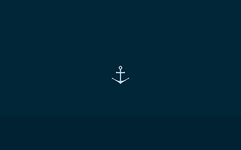 Vector, Dark, Minimalism, , Drawing, Anchor HD wallpaper