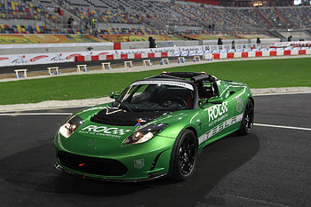 Tesla Roadster, Race of Champions (ROC) HD wallpaper