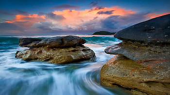 Landscape, Sea HD wallpaper