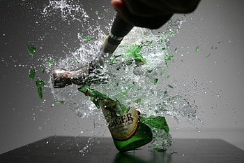 High-Speed Bottle Smash, smash, camera, hihg, , speed, bottle HD wallpaper
