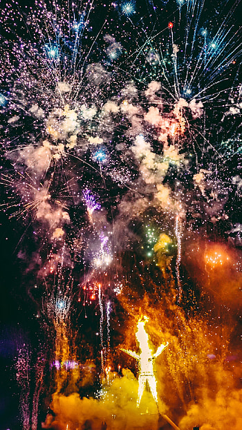 Artistic firework, Party vibes, Explosive celebration, Creative design HD phone wallpaper