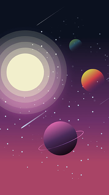 Space minimal., atmosphere, art, minimal, , galaxy HD phone wallpaper