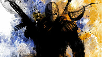 DC Villain, Deathstroke, DC Comics, Artwork HD wallpaper
