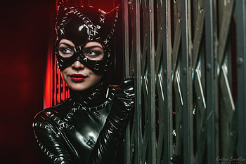 Cosplay ~ Catwoman, model, catwoman, woman, cosplay, face, kristina borodina HD wallpaper