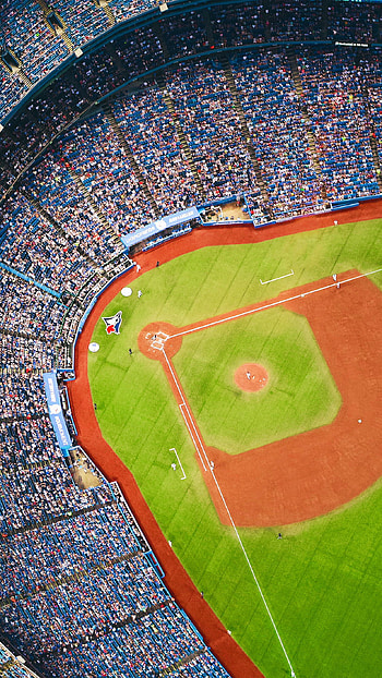 Blue Jays baseball team, Baseball under the lights, Baseball stadium views, Baseball graphy HD phone wallpaper