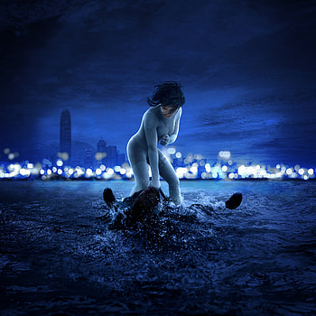 Ghost in the shell, movie, Scarlett Johansson, Humanoid HD phone wallpaper