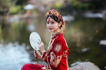 Asian, Woman HD wallpaper