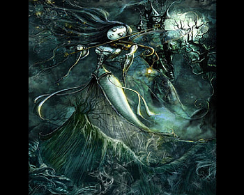 Music For The Forgotten, fairy, spirits, castle, violin HD wallpaper