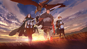 Davion, Mirana, and Marci, Dota: Dragon's Blood HD wallpaper