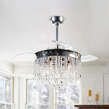 Matrix decor fandelier, Chrome indoor chandelier, Light remote, 3 blade HD phone wallpaper