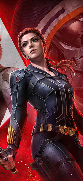 Marvel Future Fight Black Widow team, Superhero game, Superhero art HD phone wallpaper