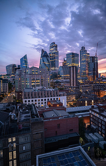 Cities, Architecture, City, Building, Evening, Modern, Up To Date HD phone wallpaper