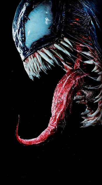 venom, marine biology, electric blue HD phone wallpaper