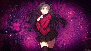 Rin Tohsaka, anime girl, fate HD wallpaper