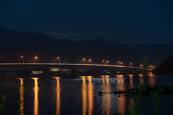 Cities, Lights, Lanterns, Night City, City Lights, Bridge, Illumination, Lighting HD wallpaper