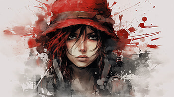 Crimson Gaze HD wallpaper