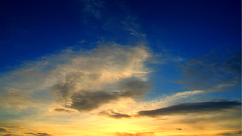 Sky colors, blue, color, sky, r, sun, sunset HD wallpaper