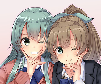 Suzuya & Kumano, Kumano (Kancolle), Suzuya (Kancolle), Anime, Kantai Collection HD wallpaper
