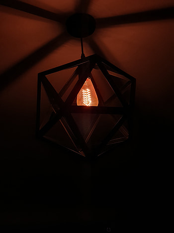 Dark, Shadow, Illumination, Lighting, Light Bulb, Chandelier HD phone wallpaper