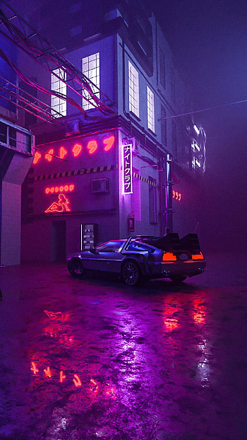 Back To The Future, Auto, Deloreon, Zukunft HD phone wallpaper