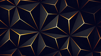 Triangle Solid Black Gold Triangle Solid Black Gold . Optical illusion , , Abstract, Black and Gold Pattern HD wallpaper
