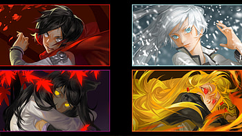 Anime RWBY Ruby Rose Weiss Schnee Yang Xiao Long Blake Belladonna HD wallpaper