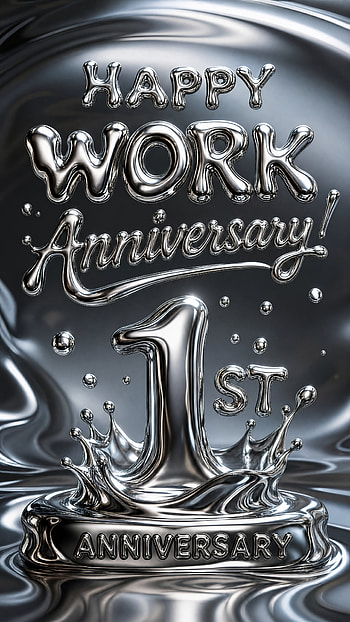 Shimmering 1st Work Anniversary HD phone wallpaper