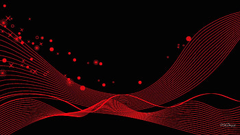 Tic Tac Toe, black, abstract, red, stars, dots, wave, silk HD wallpaper