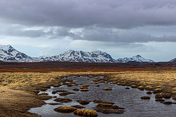 Iceland Brown Gray Mountains , mountains, iceland, nature HD wallpaper