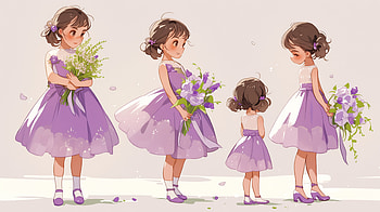 Elegant Purple Dress Girl -, purple dress HD wallpaper