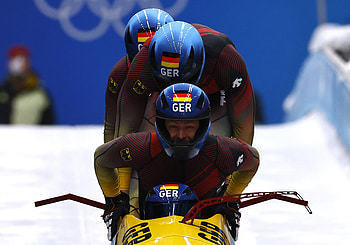 Bobsleigh frenzy, German sliding gold rush, Four man crown, Friedrich's triumph HD wallpaper