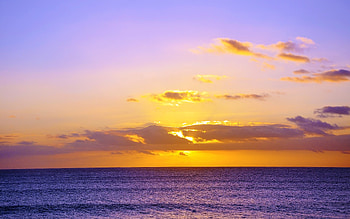 Ocean Sunset Beautiful Clouds , ocean, sunset, nature, clouds HD wallpaper