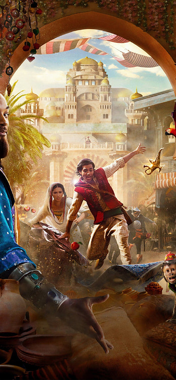 Aladdin, , Disney movie, Aladdin and Jasmine HD phone wallpaper