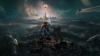 Warhammer 40,000, video game, attack on castle, game HD wallpaper