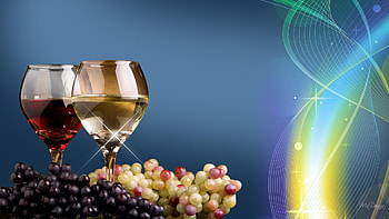 An Evening to Look Forward To, grapaes, light, firefox persona, glasses, romantic, wine HD wallpaper