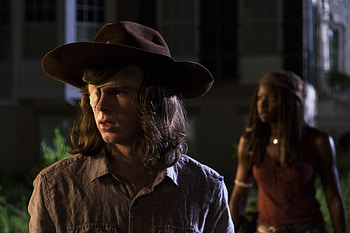 Carl Grimes, Tv Show, The Walking Dead, Chandler Riggs, Danai Gurira, Michonne (The Walking Dead) HD wallpaper