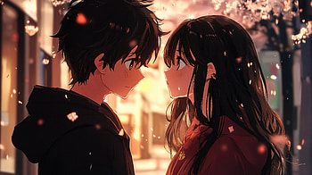 Charming Anime Couple in Ultra, Anime, anime couple HD wallpaper