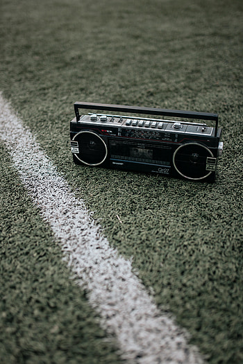 Music, Retro, Stained Glass, Curtain Wall, Record Player, Tape Recorder HD phone wallpaper