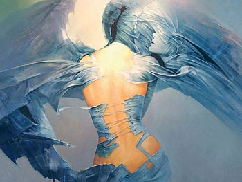 Angel - by Karol Bak, painting, fantasy, art, artist, angel HD wallpaper