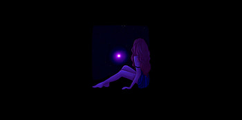 hope in the distance, gothic, stars, girl, dark HD wallpaper