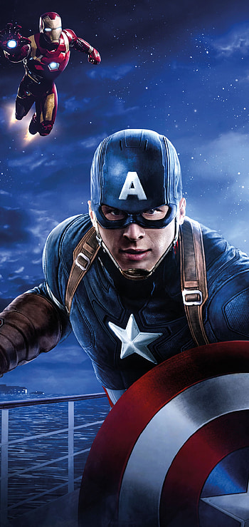 Marvel Comics, Captain America, Iron Man, Comic, Avengers HD phone wallpaper