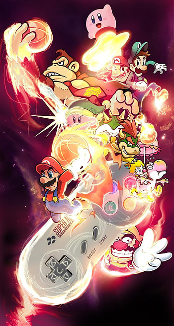 NINTENDO - Mario, art, fictional character HD phone wallpaper