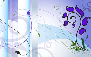 Flowers, Lilac, Violet, Patterns, Vector, Purple HD wallpaper