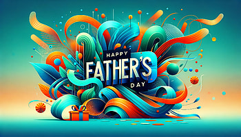 Festive Father's Day , Father's Day, Happy Father's Day, greeting card, colorful design, celebration HD wallpaper